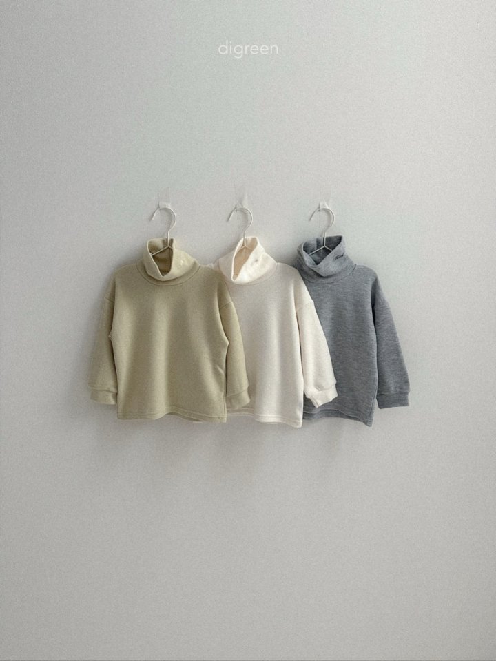 Digreen - Korean Children Fashion - #childrensboutique - Teddy Turtleneck Tee