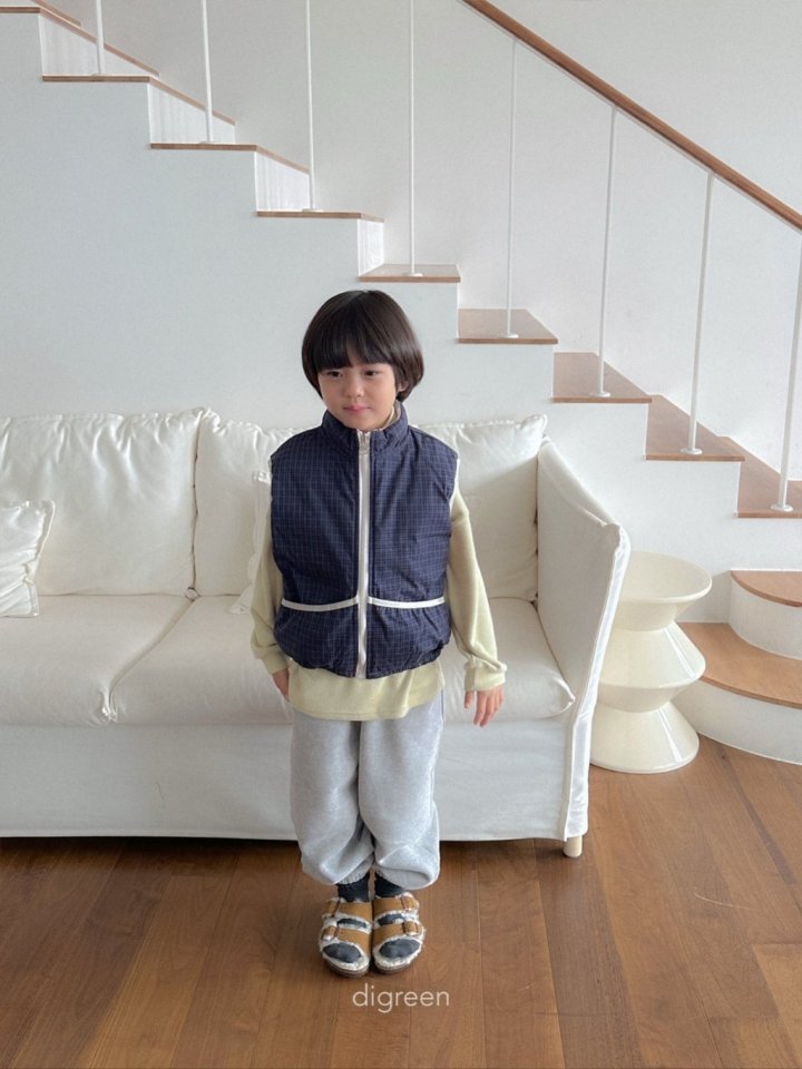 Digreen - Korean Children Fashion - #designkidswear - Reversible Check Vest - 9