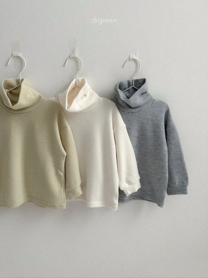 Digreen - Korean Children Fashion - #designkidswear - Teddy Turtleneck Tee - 2