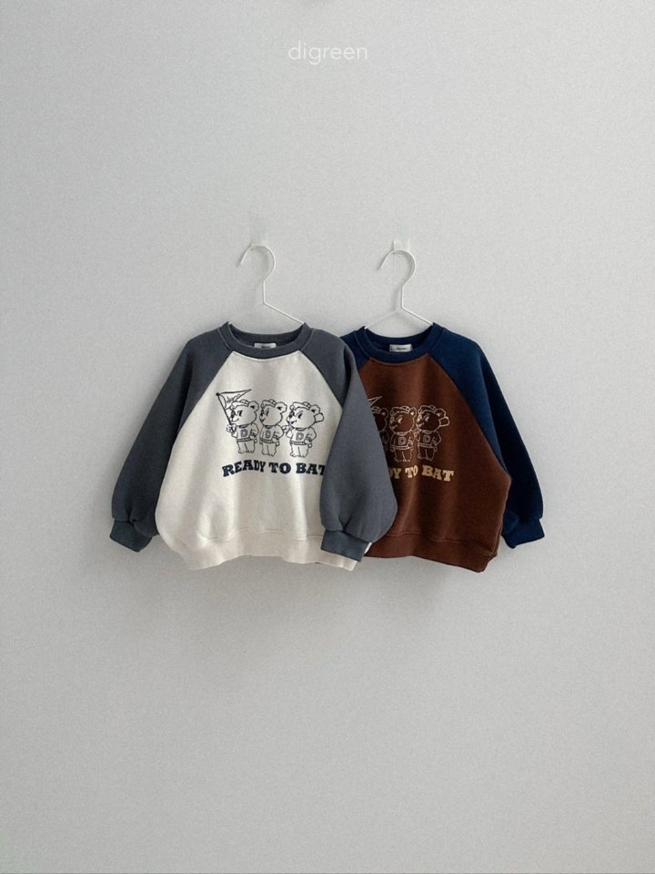 Digreen - Korean Children Fashion - #discoveringself - Bear Raglan Sweatshirt