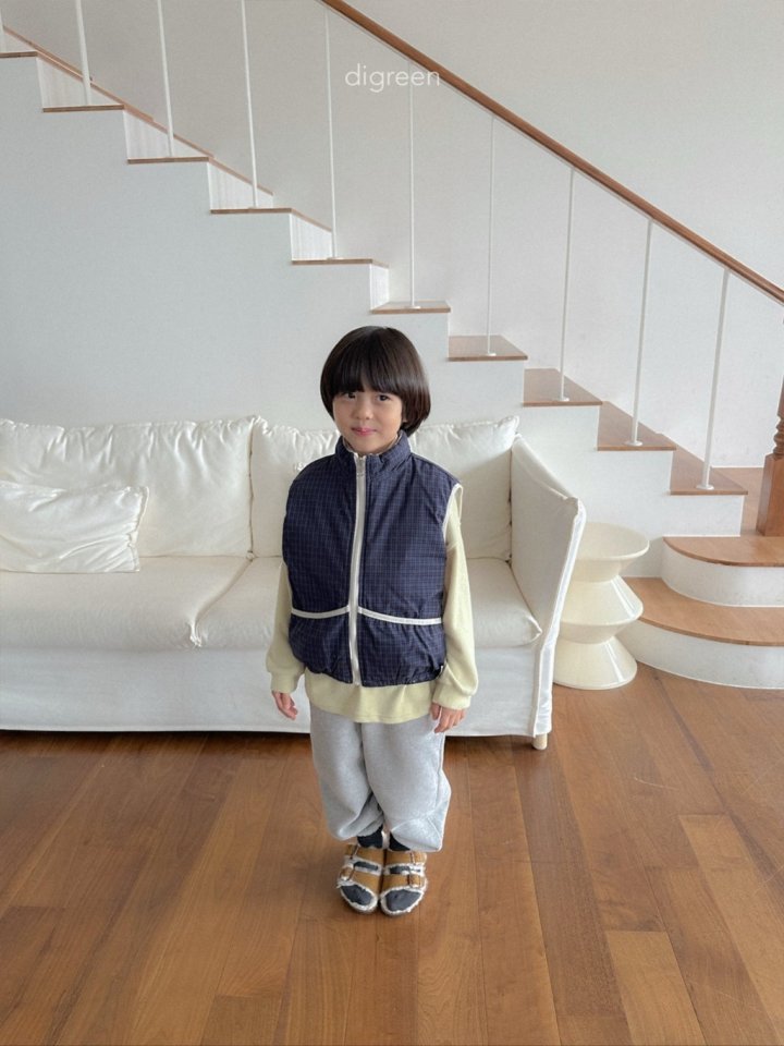 Digreen - Korean Children Fashion - #discoveringself - Reversible Check Vest - 10