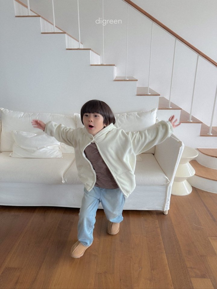 Digreen - Korean Children Fashion - #discoveringself - Bell Hood Zip-up - 12