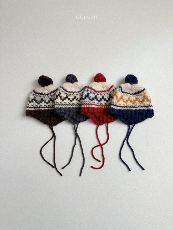 Digreen - Korean Children Fashion - #fashionkids - Cowichan Bonnet - 2