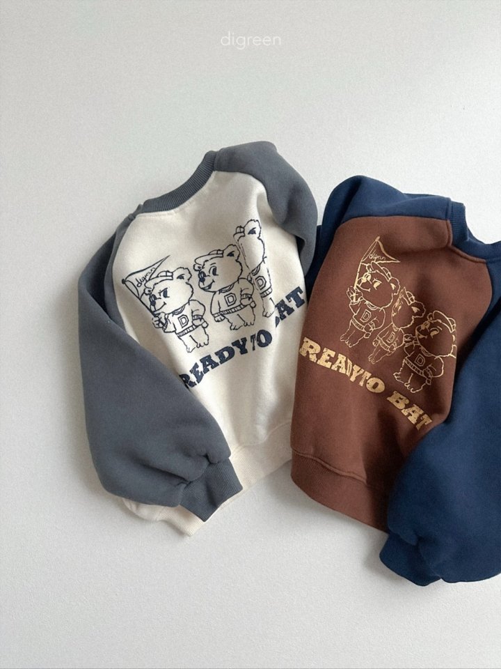 Digreen - Korean Children Fashion - #fashionkids - Bear Raglan Sweatshirt - 2