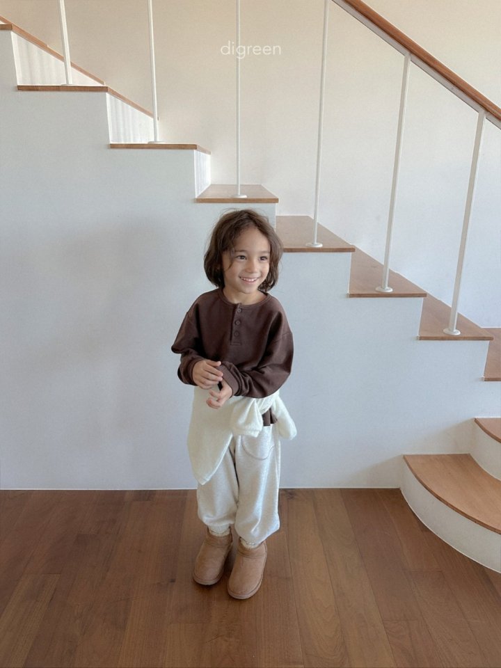 Digreen - Korean Children Fashion - #fashionkids - Button Tee - 7