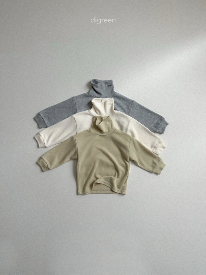 Digreen - Korean Children Fashion - #discoveringself - Teddy Turtleneck Tee - 4