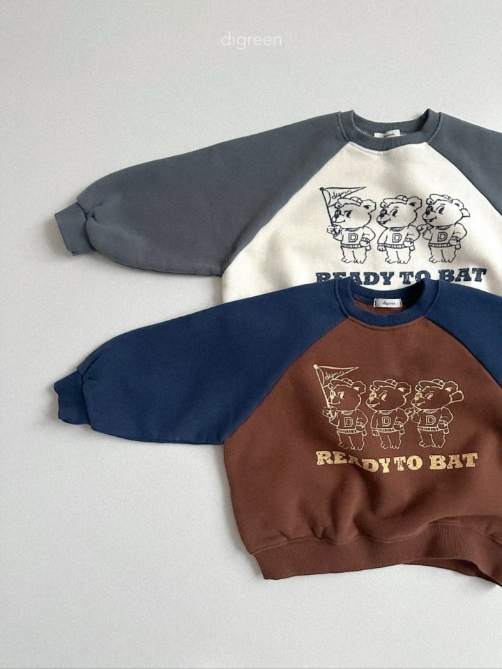 Digreen - Korean Children Fashion - #kidsshorts - Bear Raglan Sweatshirt - 3