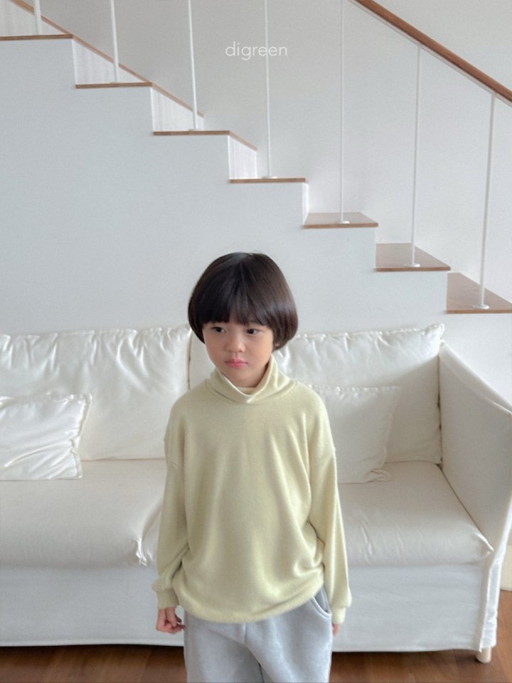Digreen - Korean Children Fashion - #kidsshorts - Teddy Turtleneck Tee - 5