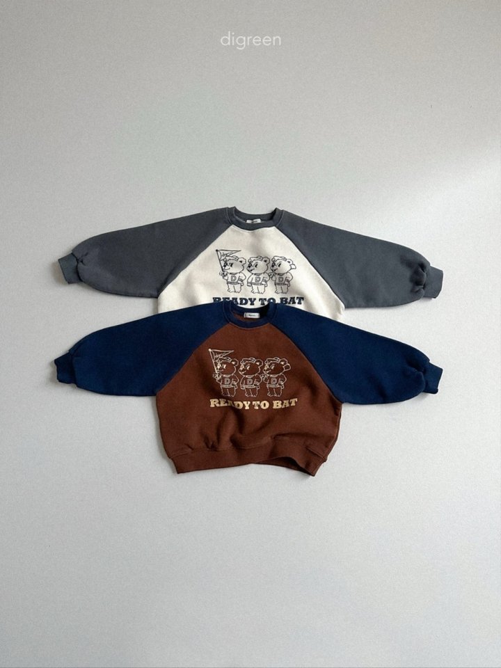 Digreen - Korean Children Fashion - #kidsshorts - Bear Raglan Sweatshirt - 4