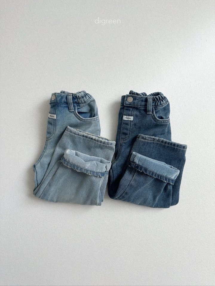 Digreen - Korean Children Fashion - #kidsstore - Cone Denim Pants - 2