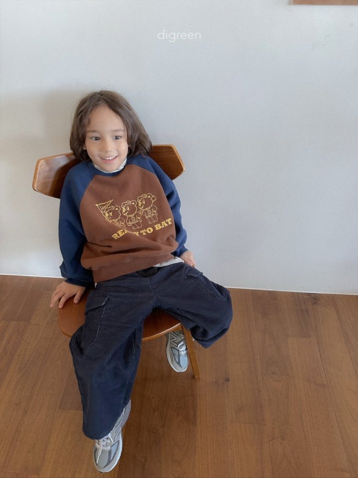Digreen - Korean Children Fashion - #kidzfashiontrend - Bear Raglan Sweatshirt - 5