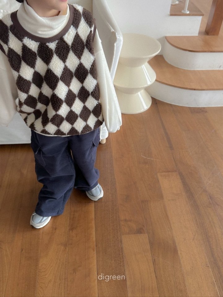 Digreen - Korean Children Fashion - #kidzfashiontrend - Argyle Vest - 7