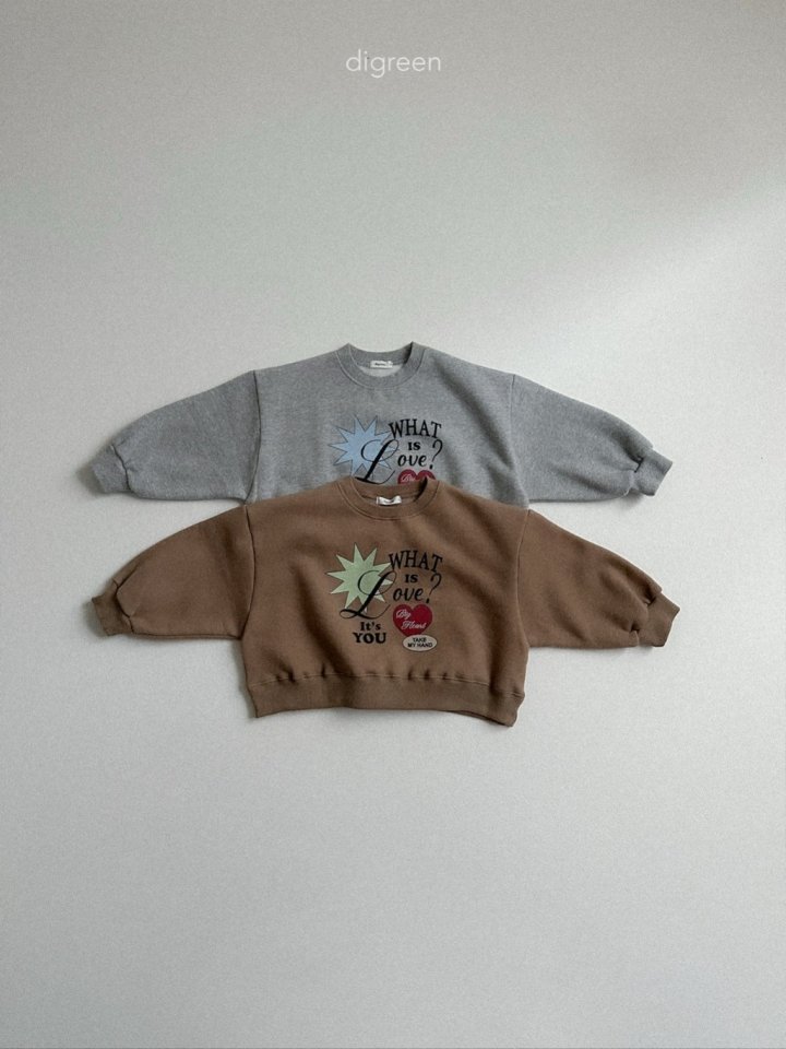 Digreen - Korean Children Fashion - #littlefashionista - What Is Love Sweatshirt
