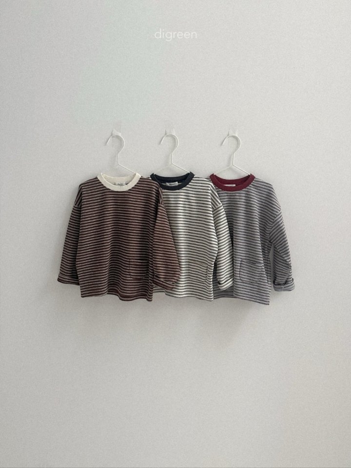 Digreen - Korean Children Fashion - #littlefashionista - Pocket Tee