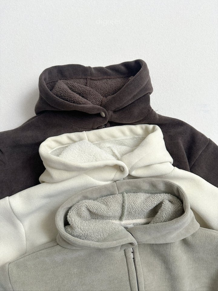 Digreen - Korean Children Fashion - #littlefashionista - Bell Hood Zip-up - 2