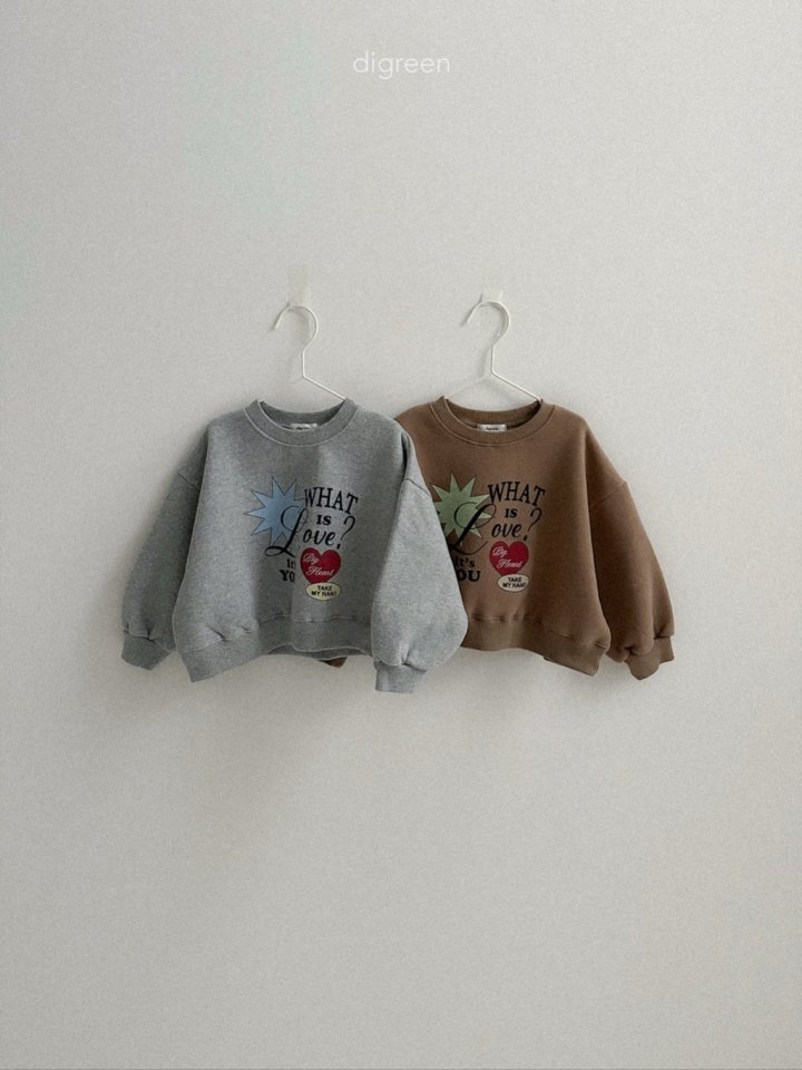 Digreen - Korean Children Fashion - #magicofchildhood - What Is Love Sweatshirt - 2