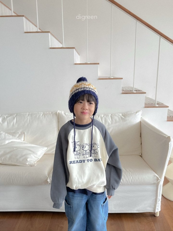 Digreen - Korean Children Fashion - #magicofchildhood - Bear Raglan Sweatshirt - 8