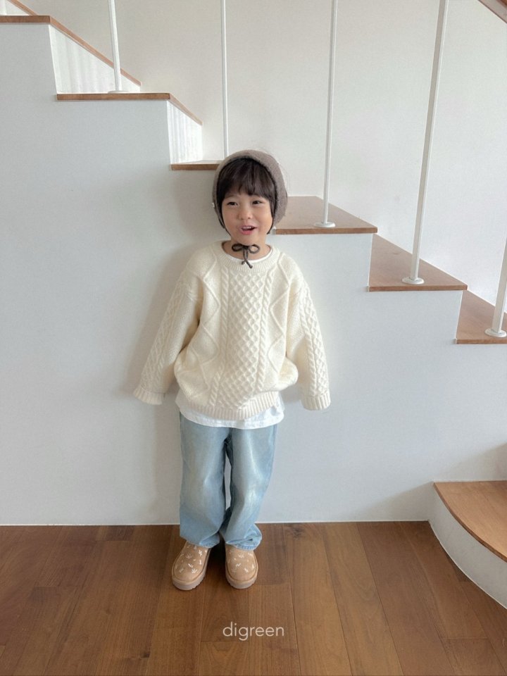 Digreen - Korean Children Fashion - #magicofchildhood - Bebe Twist Knit - 12