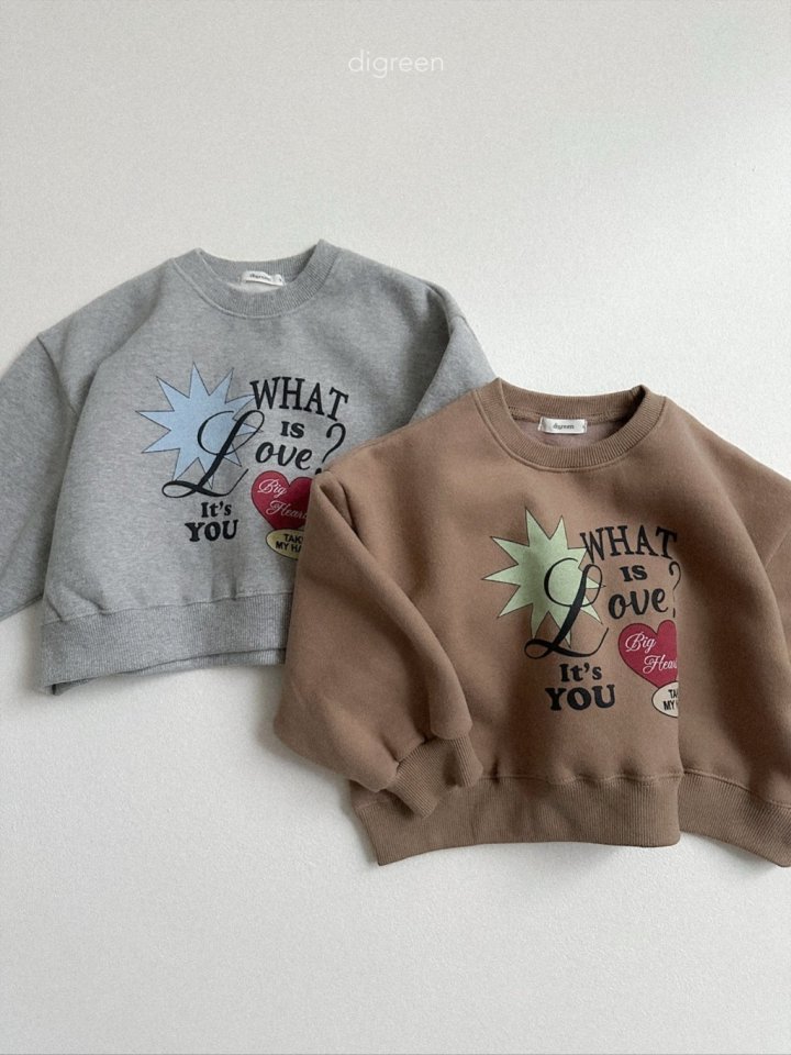 Digreen - Korean Children Fashion - #minifashionista - What Is Love Sweatshirt - 3