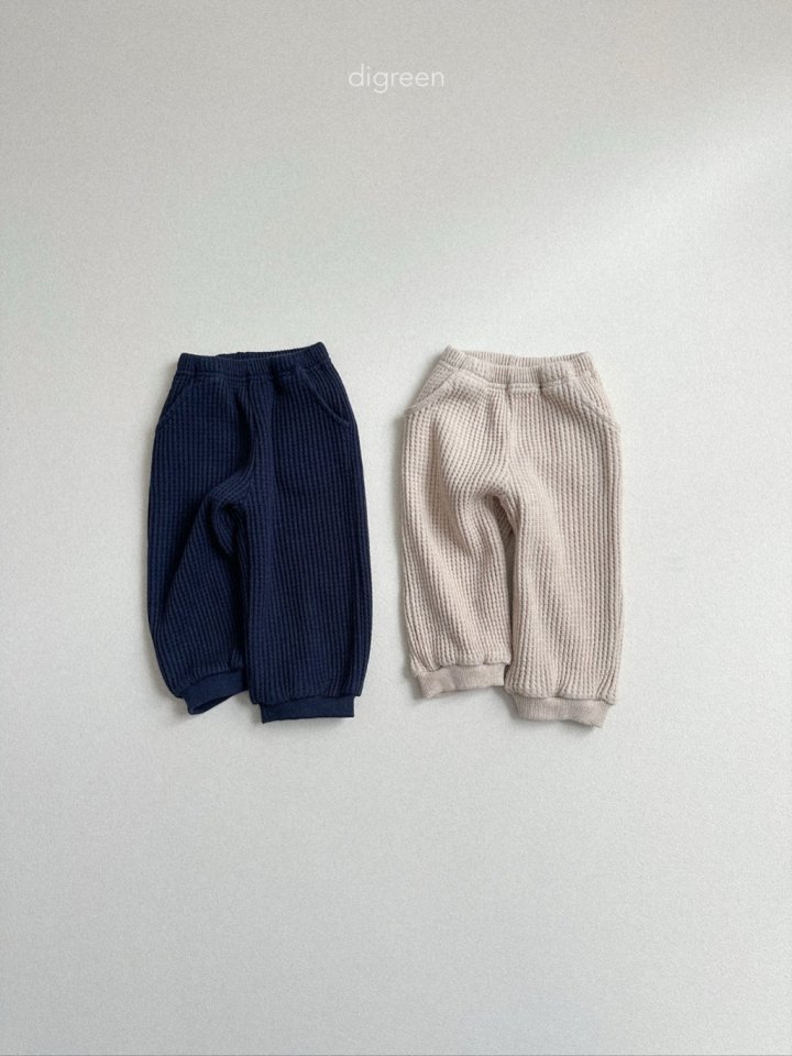Digreen - Korean Children Fashion - #minifashionista - Waffle Pants - 2