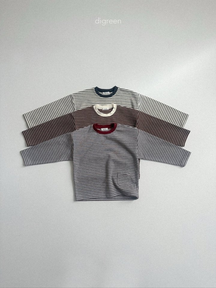 Digreen - Korean Children Fashion - #minifashionista - Pocket Tee - 3