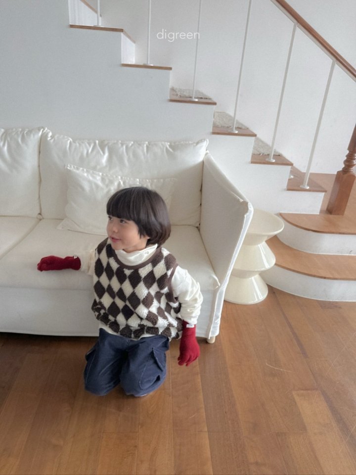 Digreen - Korean Children Fashion - #minifashionista - Argyle Vest - 11