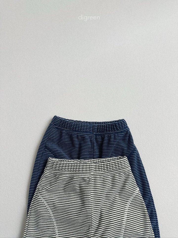Digreen - Korean Children Fashion - #minifashionista - Stripe Jogger Leggings Pants - 3