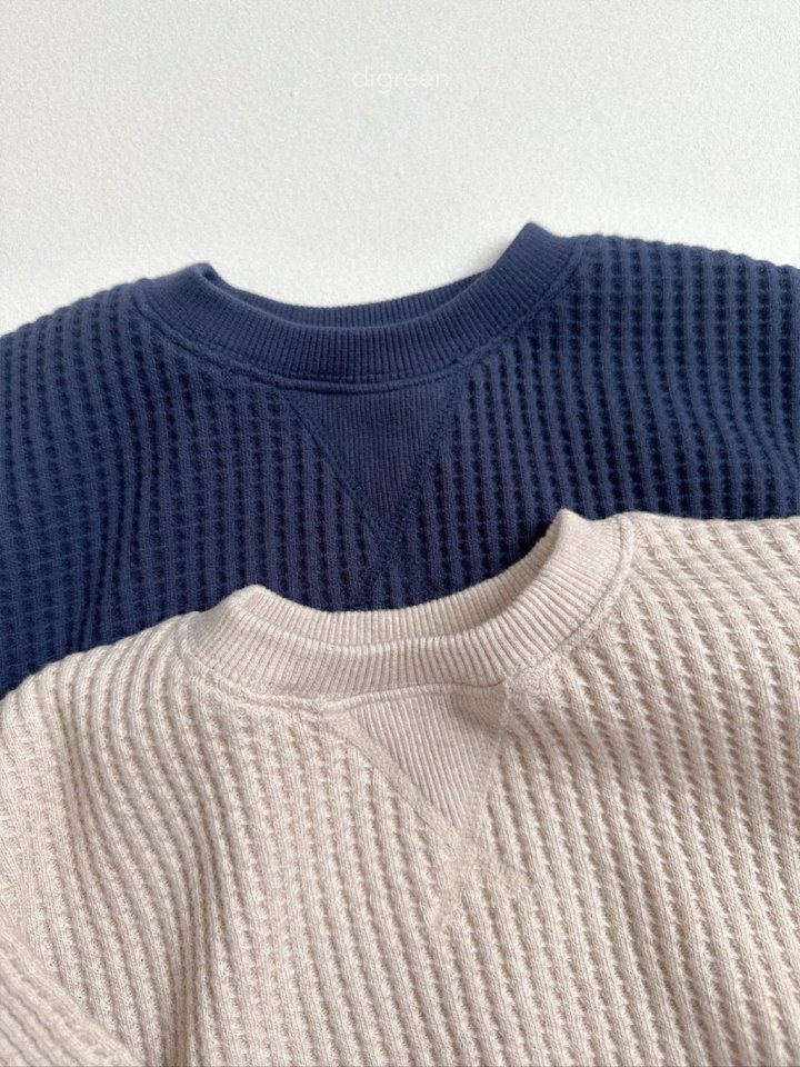 Digreen - Korean Children Fashion - #prettylittlegirls - Waffle Sweatshirt - 2