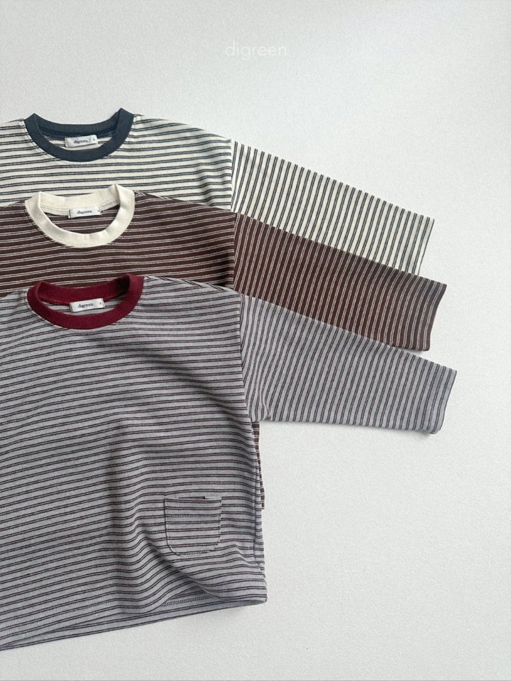 Digreen - Korean Children Fashion - #minifashionista - Pocket Tee - 4