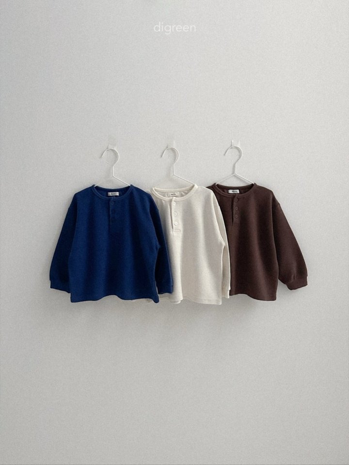 Digreen - Korean Children Fashion - #prettylittlegirls - Button Tee