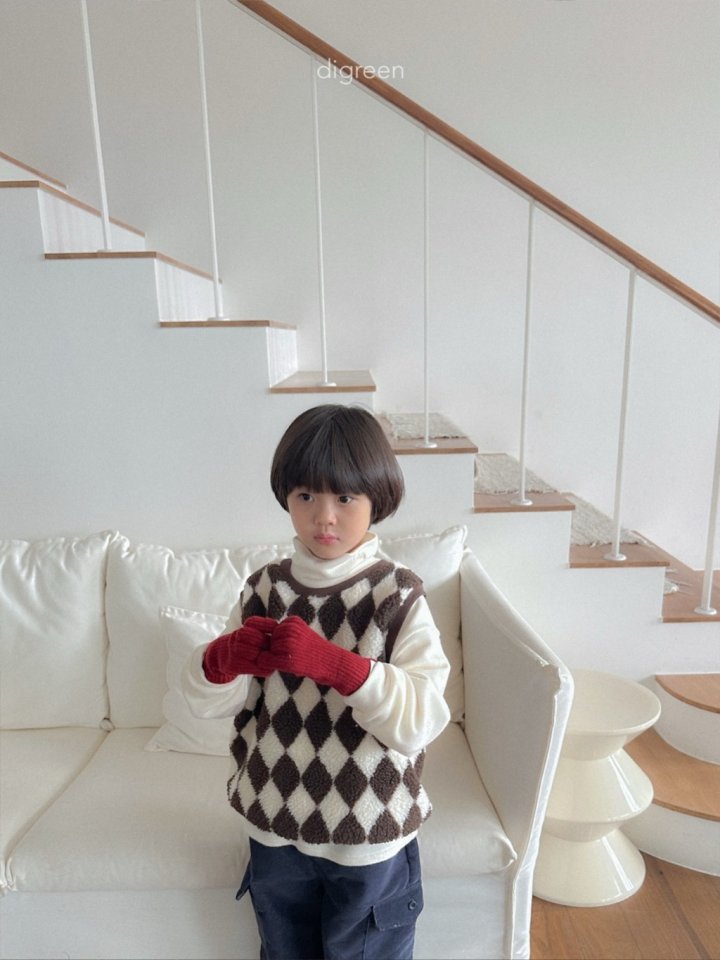 Digreen - Korean Children Fashion - #prettylittlegirls - Argyle Vest - 12