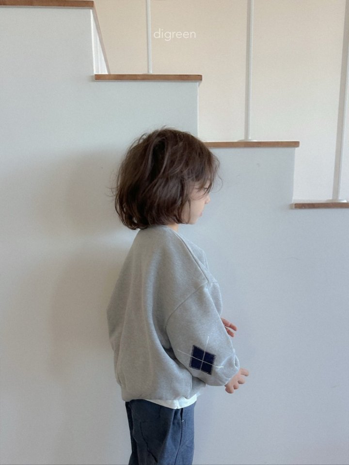 Digreen - Korean Children Fashion - #prettylittlegirls - Argyle Patch Sweatshirt - 7