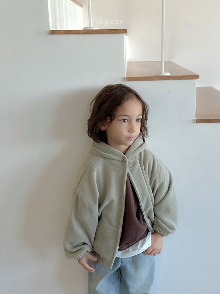 Digreen - Korean Children Fashion - #prettylittlegirls - Bell Hood Zip-up - 5