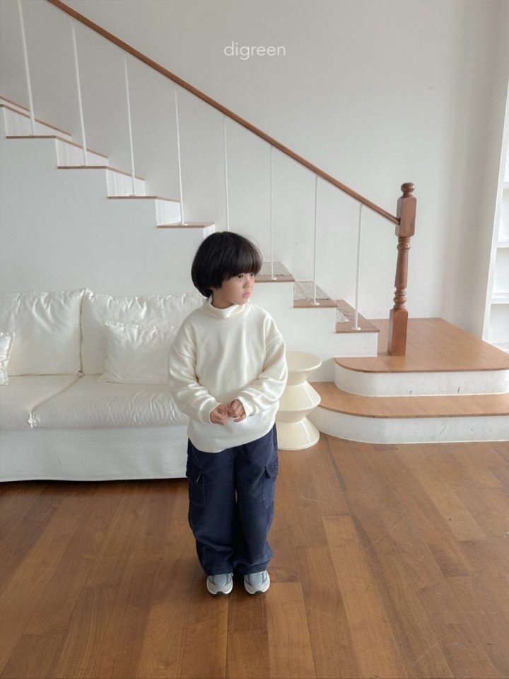Digreen - Korean Children Fashion - #prettylittlegirls - Teddy Turtleneck Tee - 12