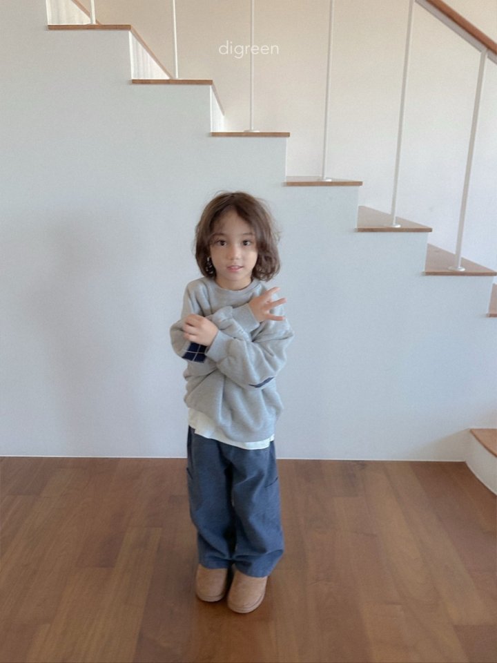 Digreen - Korean Children Fashion - #stylishchildhood - Argyle Patch Sweatshirt - 10