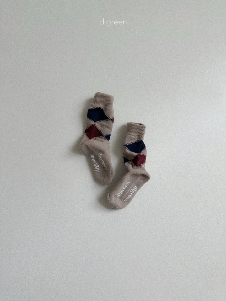 Digreen - Korean Children Fashion - #todddlerfashion - Argyle Socks Set - 8