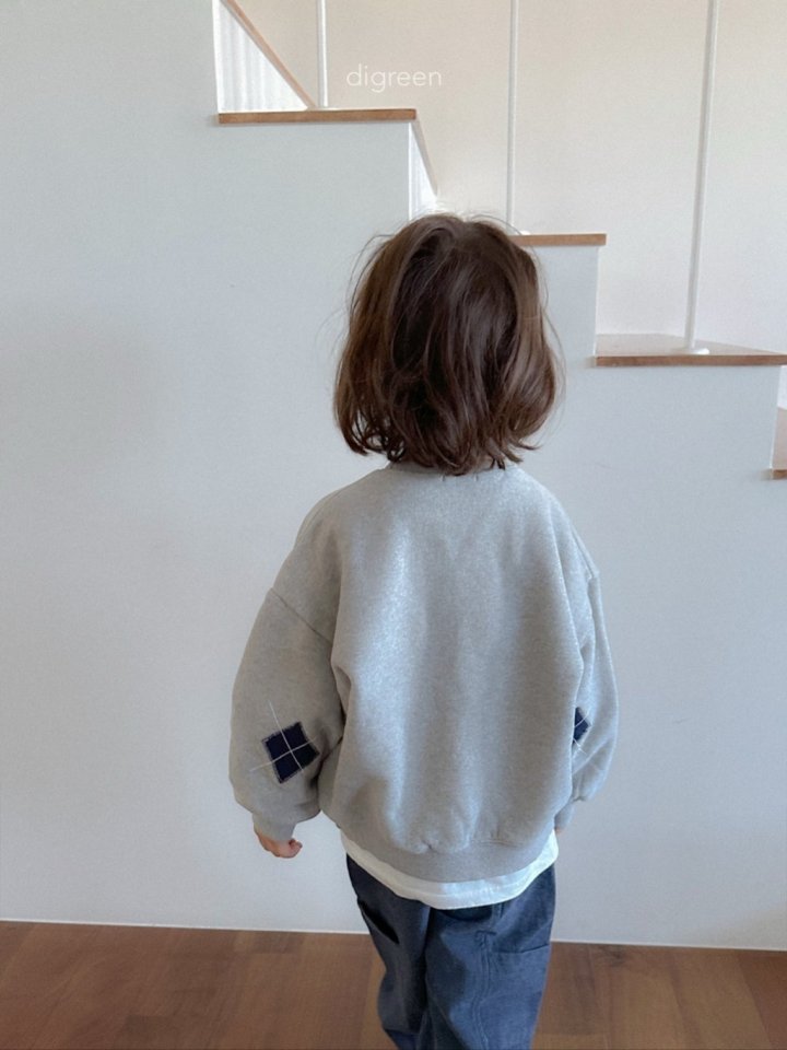 Digreen - Korean Children Fashion - #todddlerfashion - Argyle Patch Sweatshirt - 8