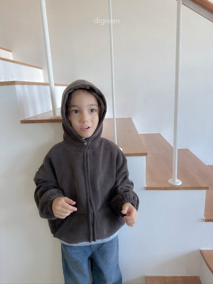 Digreen - Korean Children Fashion - #toddlerclothing - Bell Hood Zip-up - 7