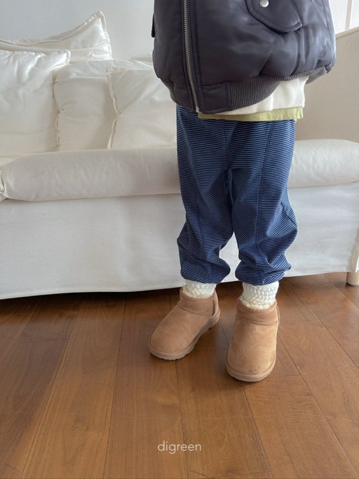 Digreen - Korean Children Fashion - #toddlerclothing - Stripe Jogger Leggings Pants - 6