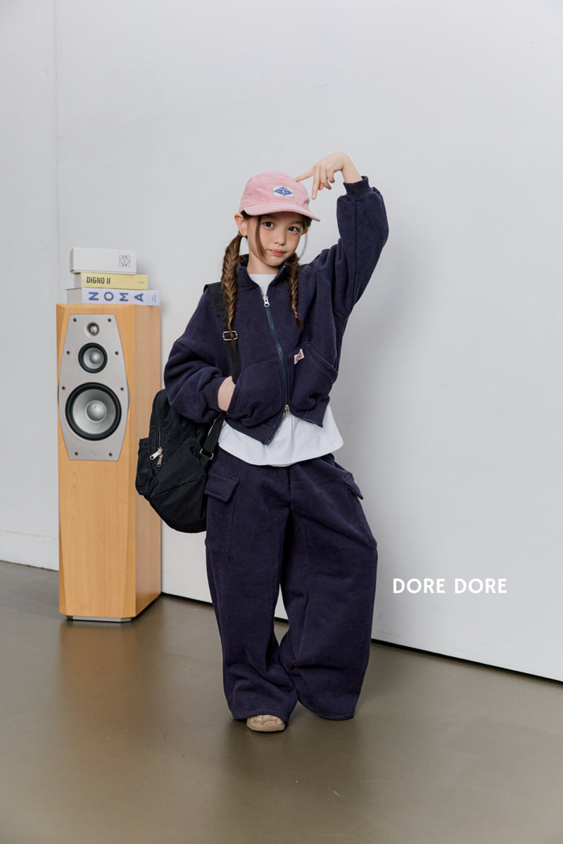 Dore Dore - Korean Children Fashion - #Kfashion4kids - Label Two Way Fleece Zip-up - 12