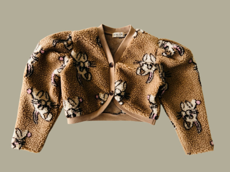 Dore Dore - Korean Children Fashion - #Kfashion4kids - Teddy Puff Cardigan - 5