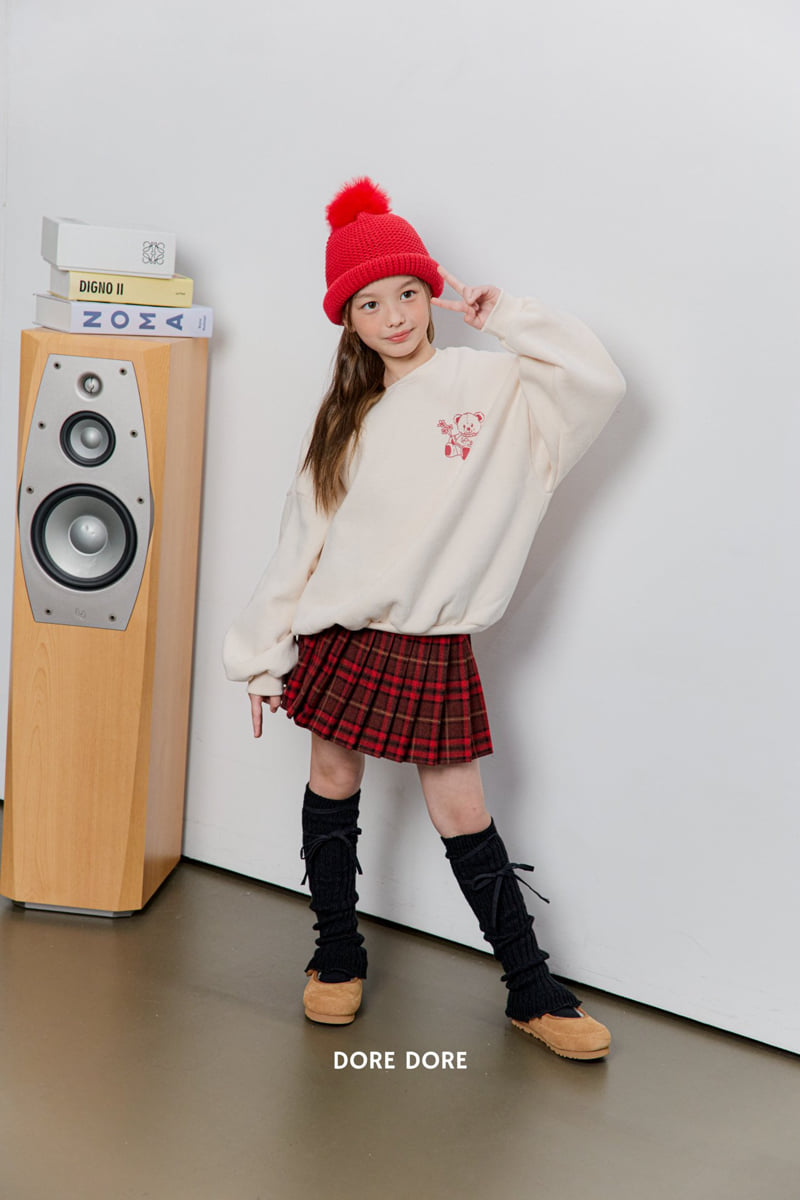 Dore Dore - Korean Children Fashion - #Kfashion4kids - Flower Bear Fleece Sweatshirt - 11