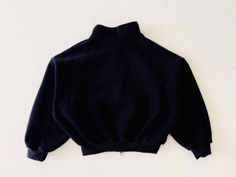 Dore Dore - Korean Children Fashion - #stylishchildhood - Label Two Way Fleece Zip-up - 4