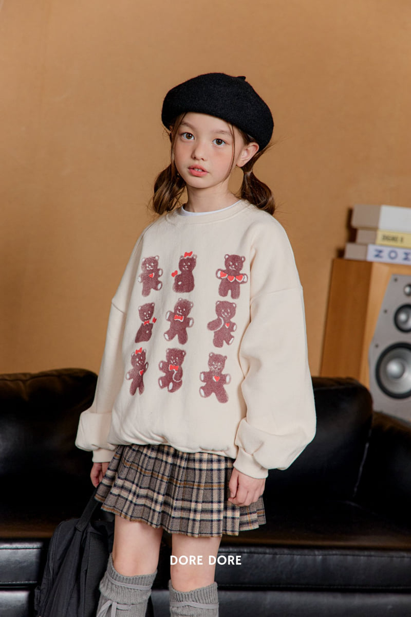 Dore Dore - Korean Children Fashion - #childofig - Cookie Bear Fleece Sweatshirt