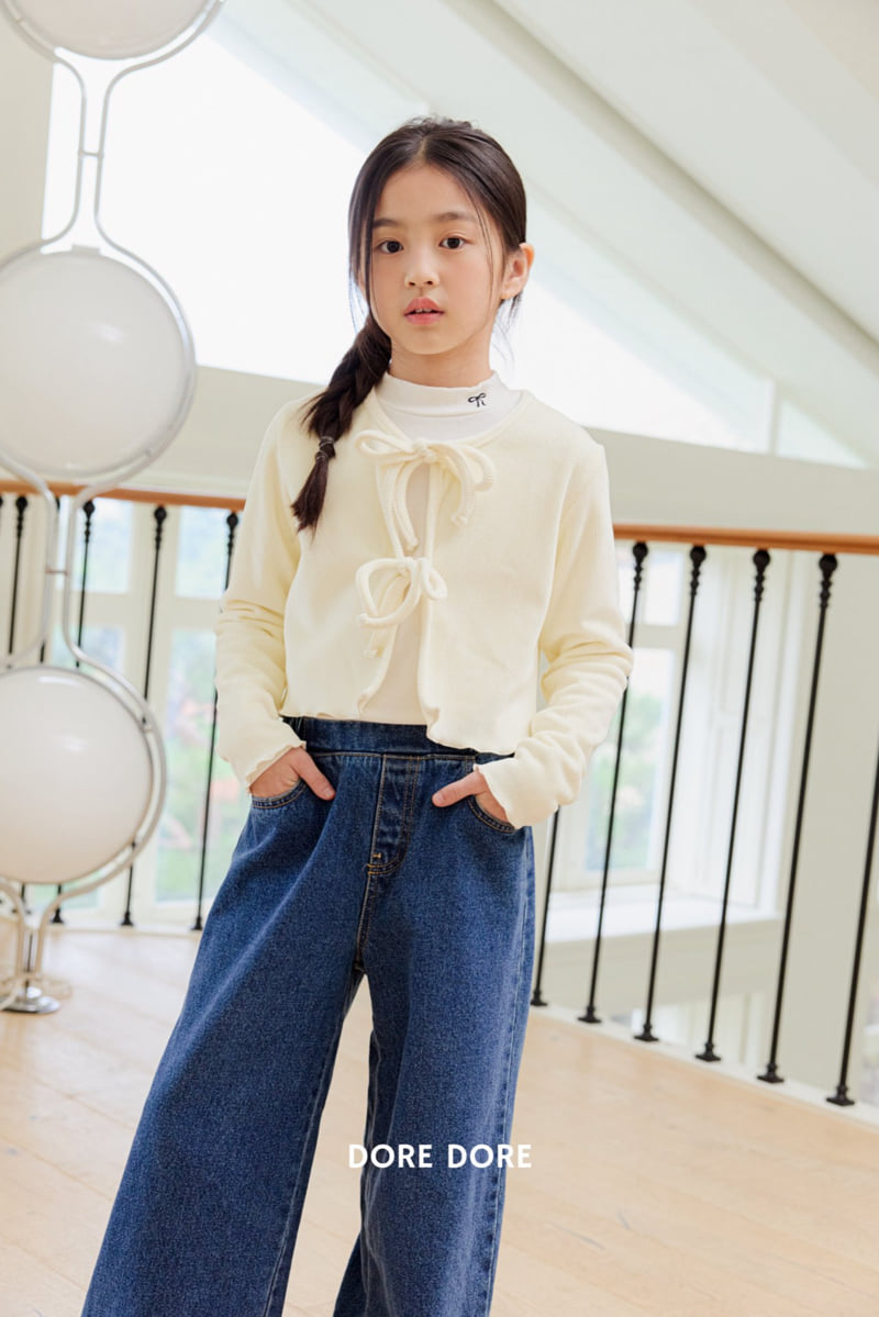 Dore Dore - Korean Children Fashion - #childofig - Mink Ribbed Cardigan - 9
