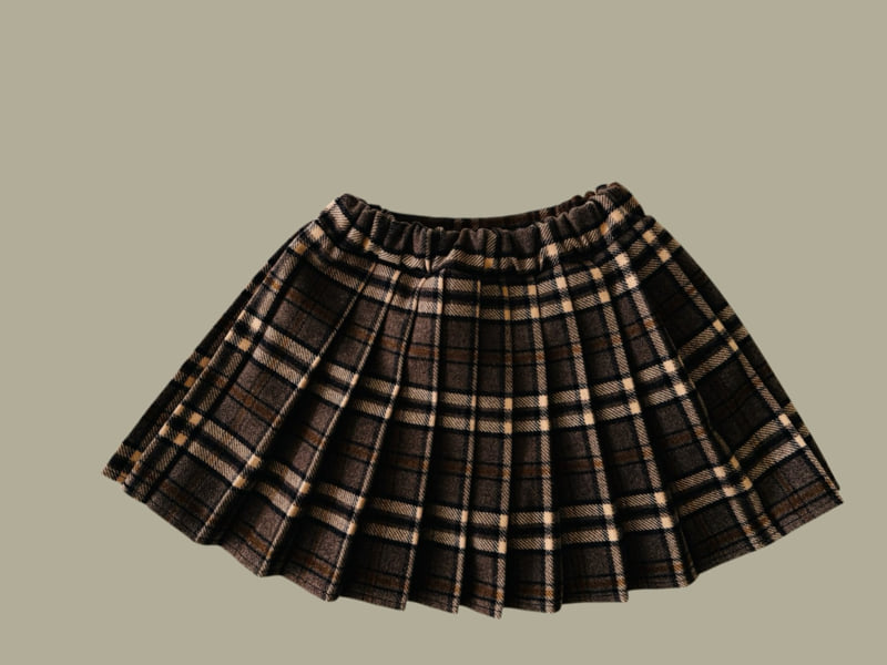 Dore Dore - Korean Children Fashion - #childofig - Check Wool Pleated Skirt Pants - 6