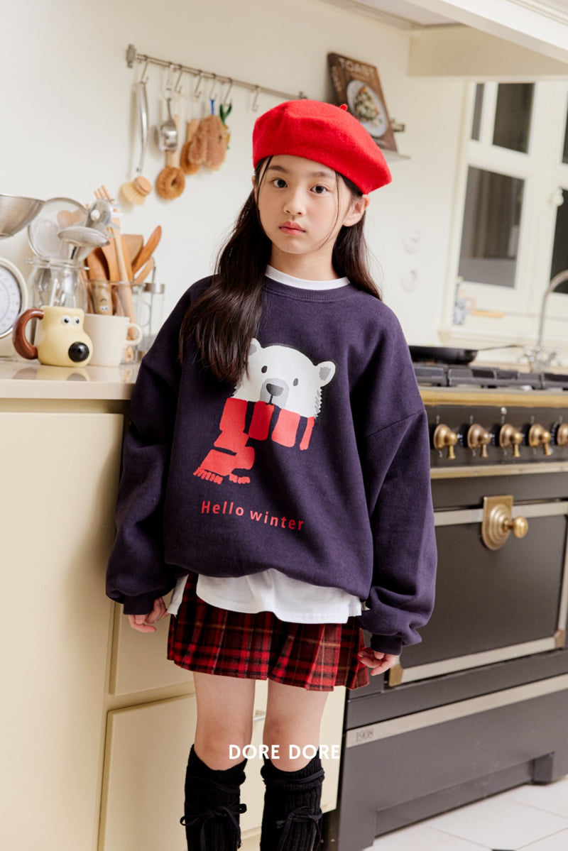 Dore Dore - Korean Children Fashion - #childofig - Winter Bear Fleece Sweatshirt - 7
