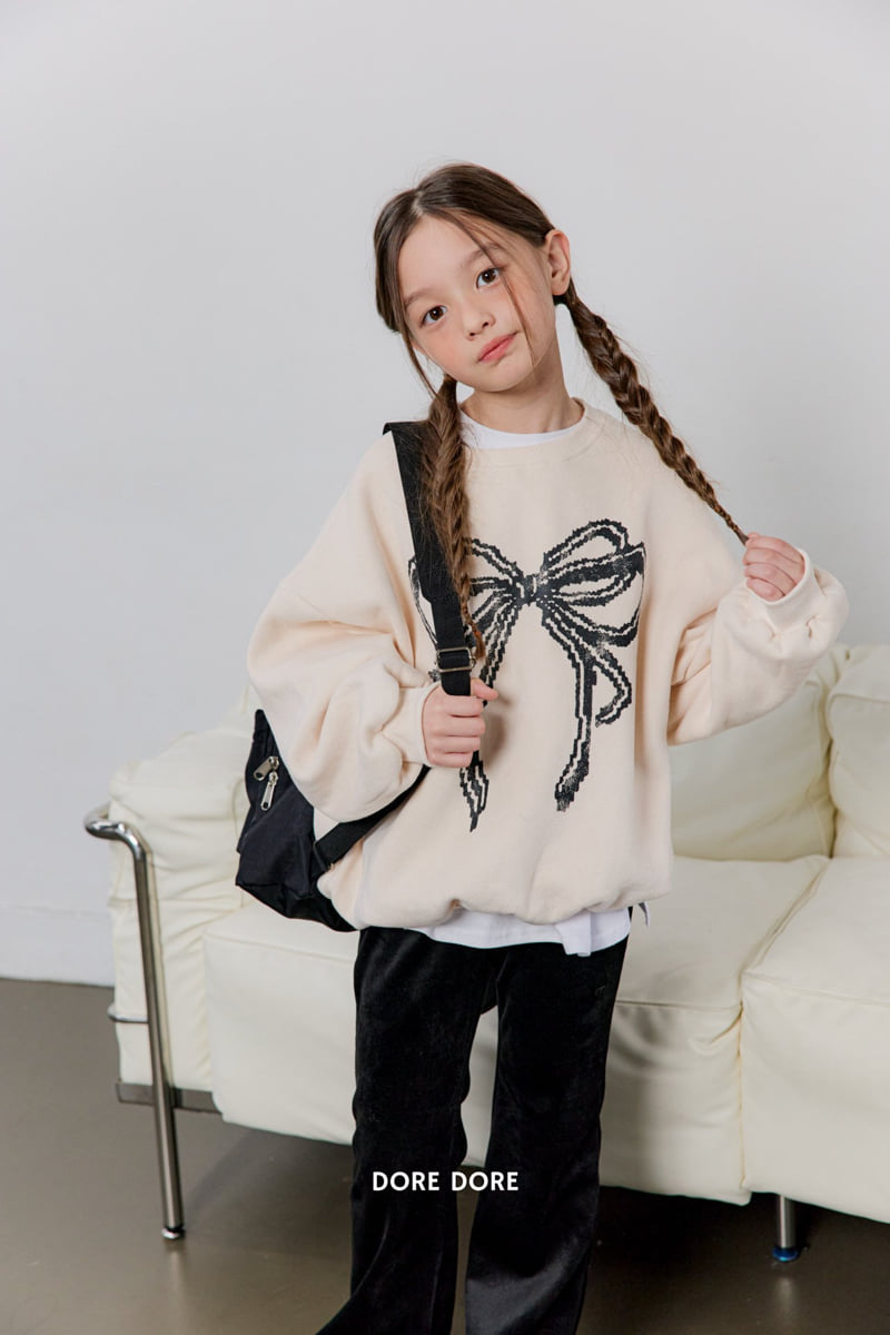 Dore Dore - Korean Children Fashion - #childrensboutique - Mink Velour Jeggings - 10