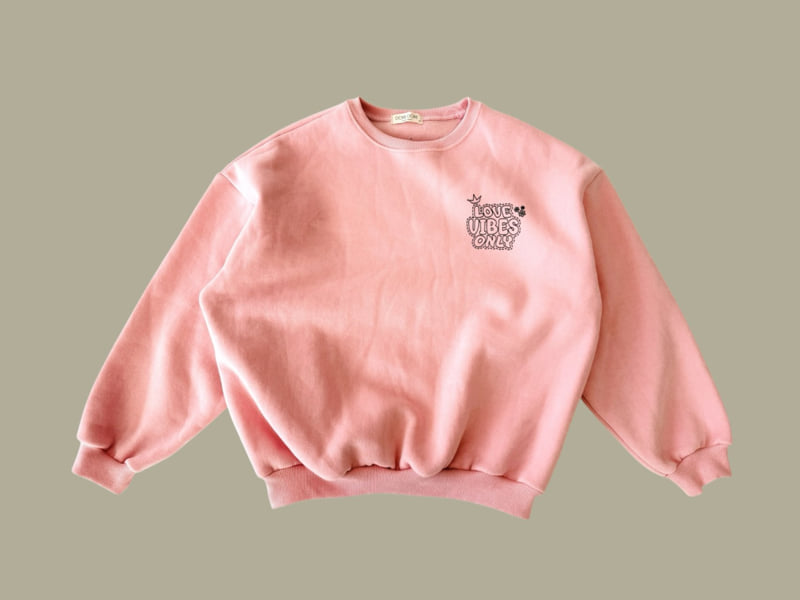 Dore Dore - Korean Children Fashion - #childrensboutique - Love Vibe Fleece Sweatshirt - 3
