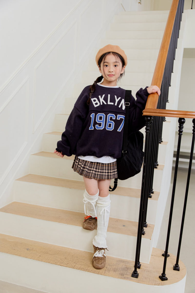 Dore Dore - Korean Children Fashion - #childrensboutique - BK Line Fleece Sweatshirt